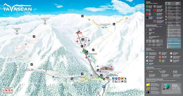 Mapa de pistas de Tavascan